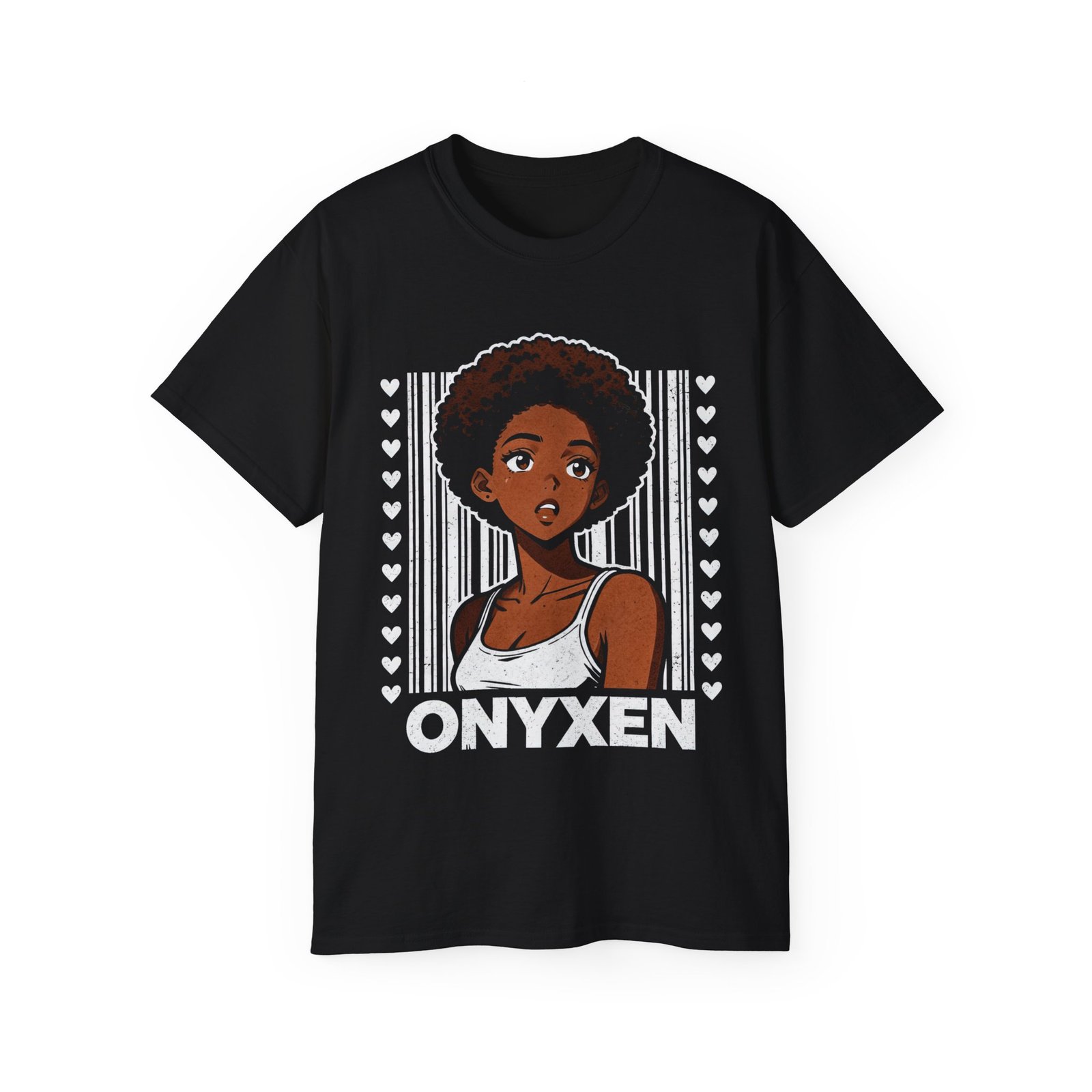 Black Anime Fro Girl Tee
