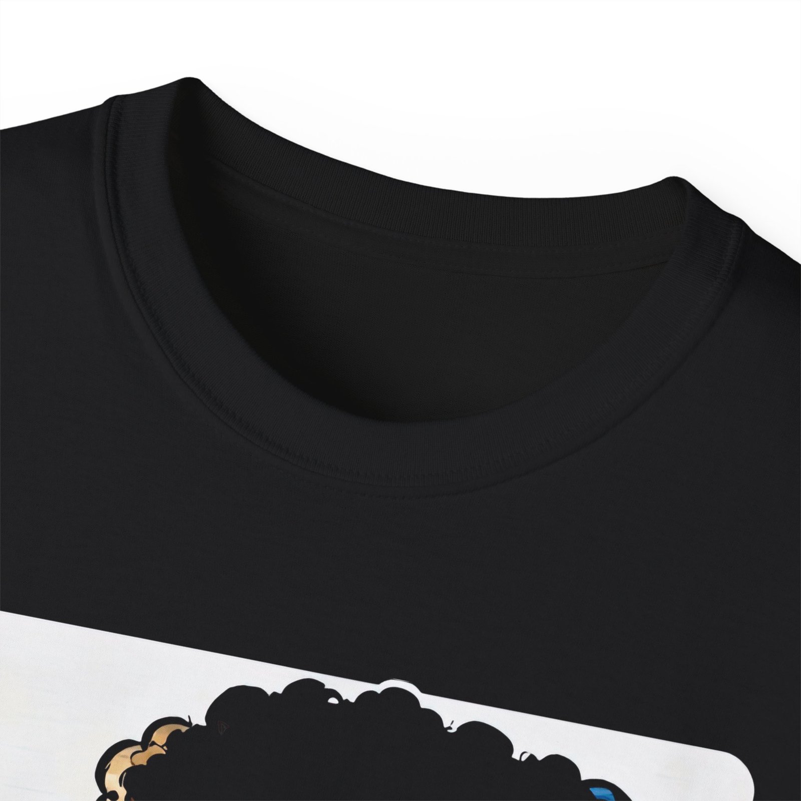 Black Anime Diamond Girl Graphic Tee