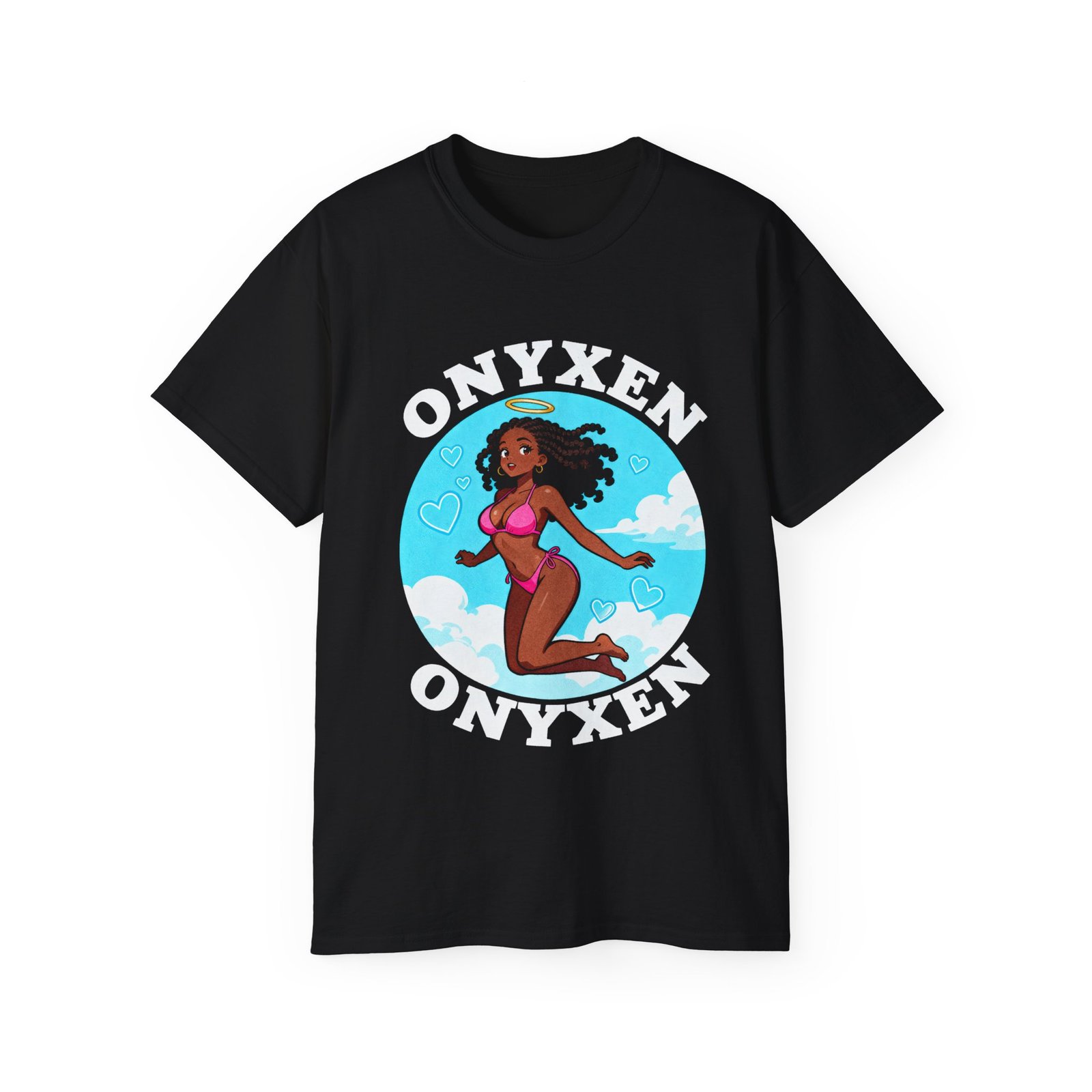 Black Anime Girl - Head In The Clouds Tee